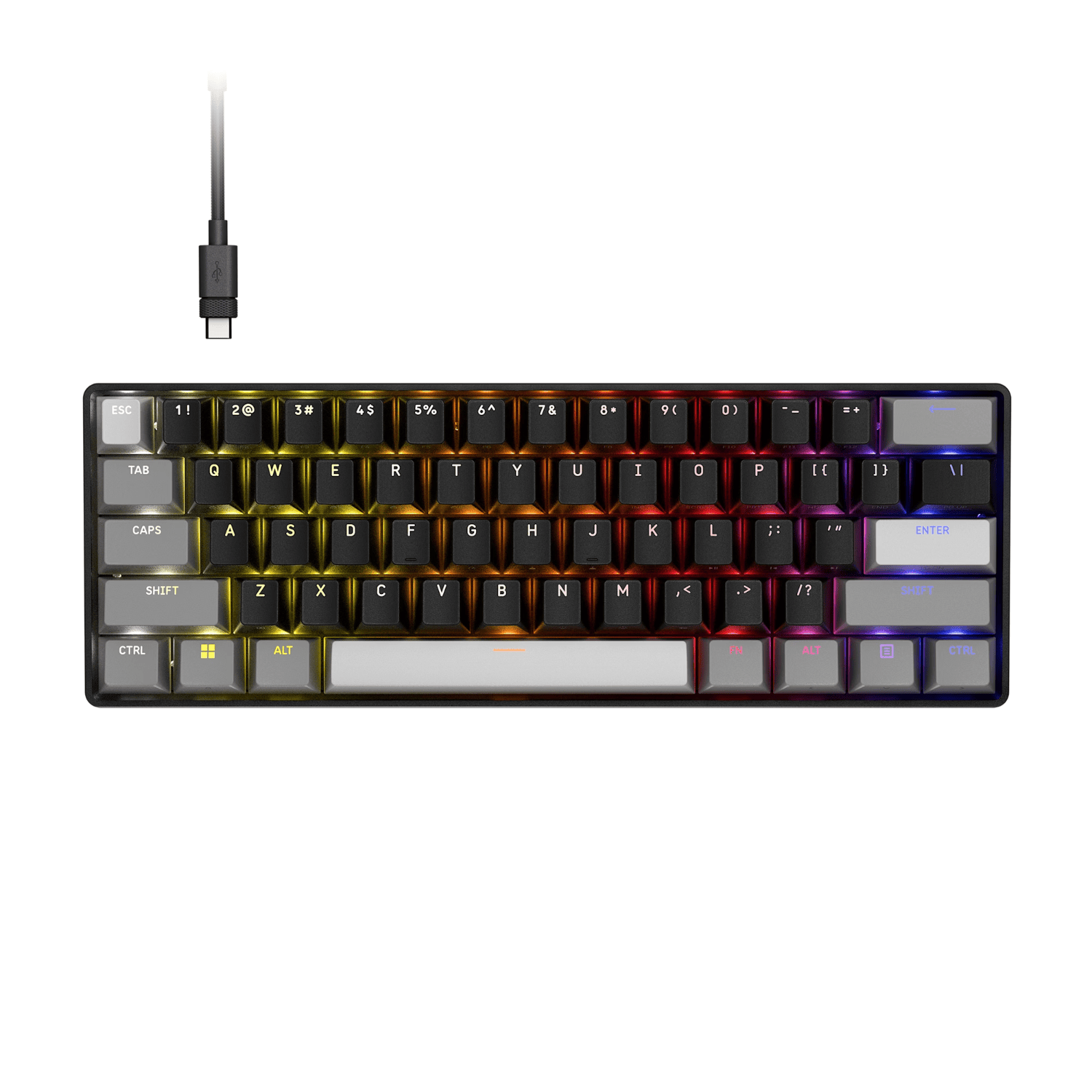 Corsair CLIPPER PRO MINI 60 Hall Effect Gaming Keyboard - Black (CH-979101J-NA) – product image