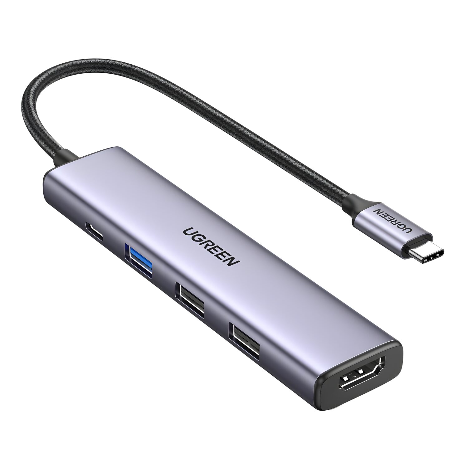 UGREEN Revodok 5-in-1 Type-C Hub | 4K HDMI | Type-C | USB3.0 | USB2.0 (CM478-15495) – product image