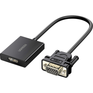 UGREEN VGA to HDMI Converter | Male to Female | 1080P Full HD – Black (CM513-50945) – product image