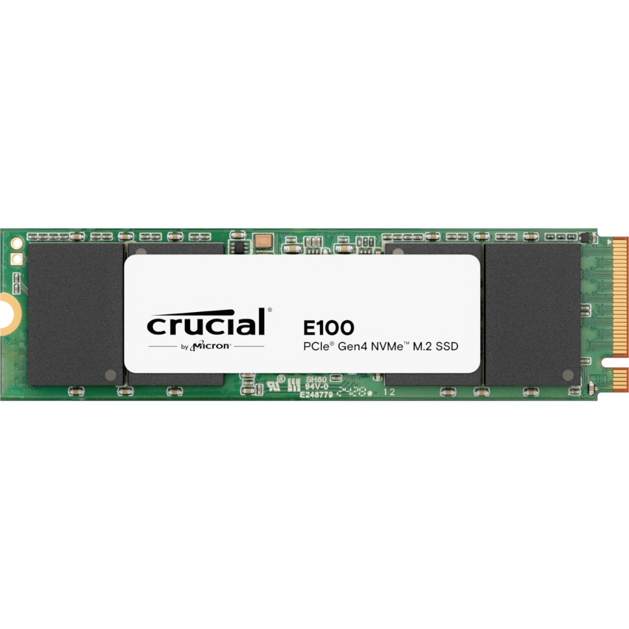 Crucial E100 480GB PCIe Gen4 2280 NVMe M.2 SSD (CT480E100SSD8) – product image