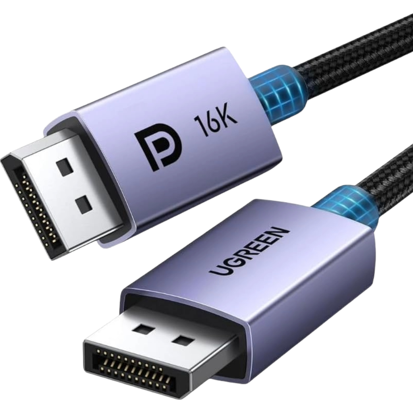UGREEN DP2.1 Male to Male 16K Braided 1M Cable (DP118-15383) – product image
