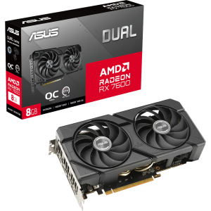 ASUS Dual Radeon RX 7600 EVO OC Edition 8GB GDDR6 Graphics Card (DUAL-RX7600-O8G-EVO) – product image