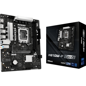 ASROCK H810M-P Gen 5 Intel LGA 1851 M-ATX Motherboard (H810M-P GEN5) – product image