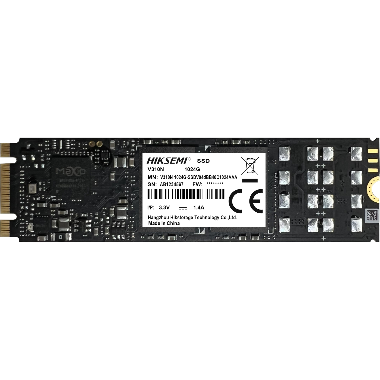 Hiksemi V310N 1TB M.2 SATA Surveillance SSD (HS-SSD-V310N-1024G) – product image