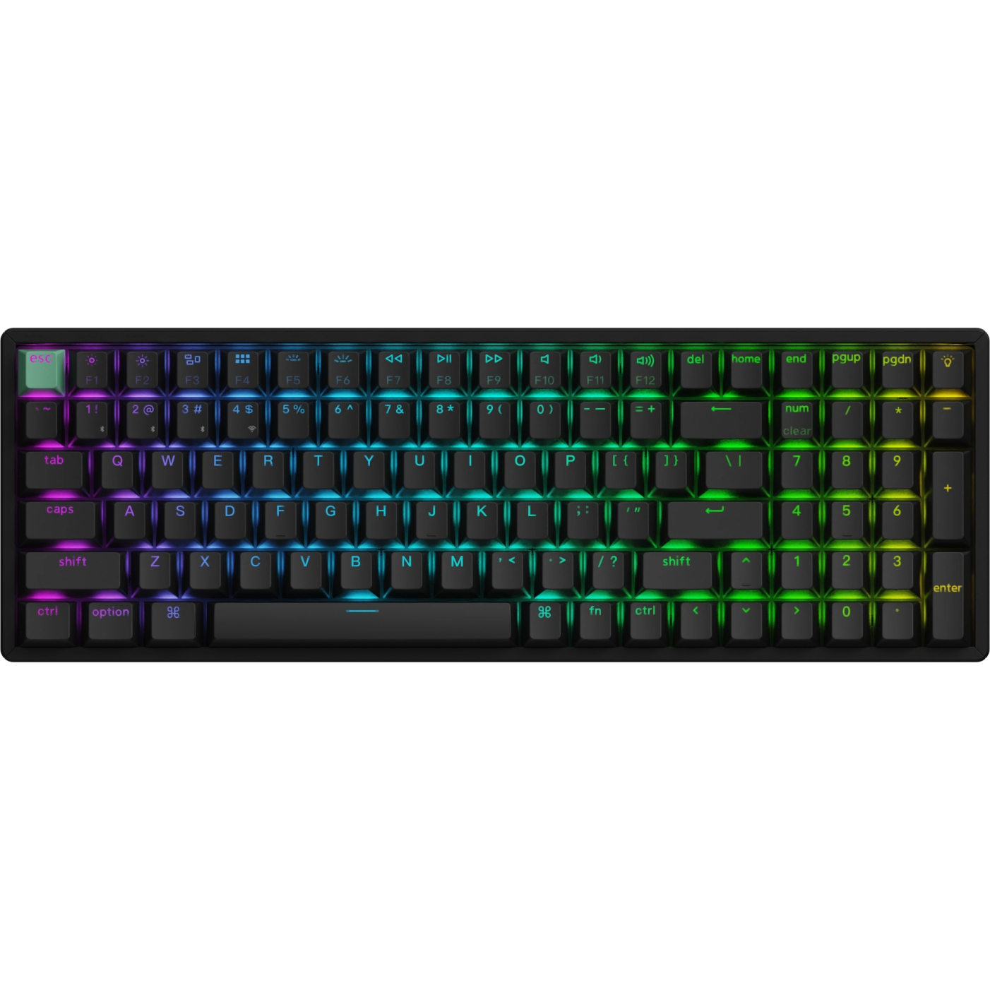 Keychron K4 HE 96% Magnetic Switch Hot-Swap RGB Wireless Keyboard – Black (K4H-J1) – product image