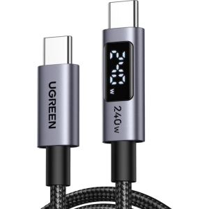 UGREEN 240W USB Type-C Cable with LED Display 1M (L530-65866) – product image