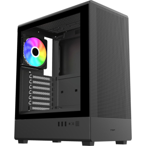 FSP M221-BA ATX Mid Tower Gaming Chassis - Black (M221-BA) – product image