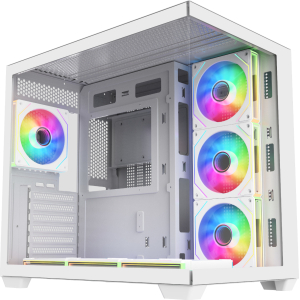 FSP M341 ATX Dual Chamber Mid Tower Gaming Chassis - White (M341-WA) – product image