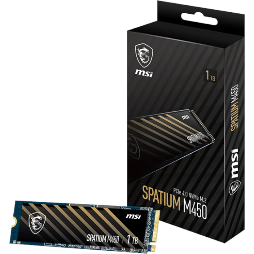 MSI SPATIUM M450 M.2 NVME Gen 4 1TB (M450M2NVME1TB) – product image