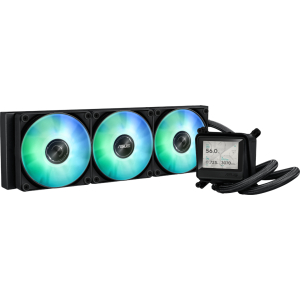 Asus MAX Gaming LC 360 ARGB LCD All-in-one CPU Liquid Cooler - Black (MAXGAMINGLC360ARGBLCD) – product image