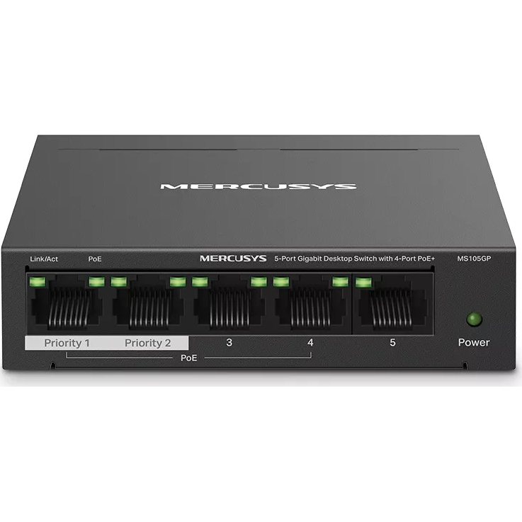 MERCUSYS 5-PORT GIGABIT POE DESKTOP SWITCH | MRC-MS105GP - Image 3