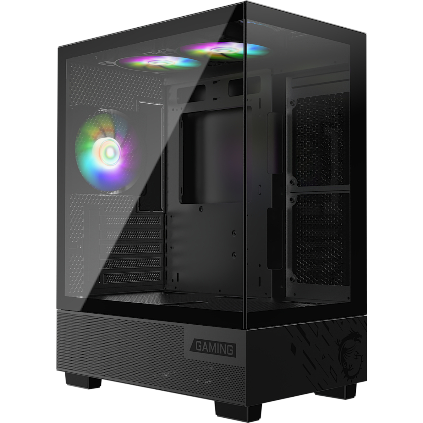 MSI PAG PANO M110A Micro-ATX Gaming Chassis – Black (PAG PANO M110A) – product image