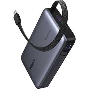 UGREEN 20000mAh 67W Nexode Power Bank with Built-in Cable (PB550-85166B) – product image