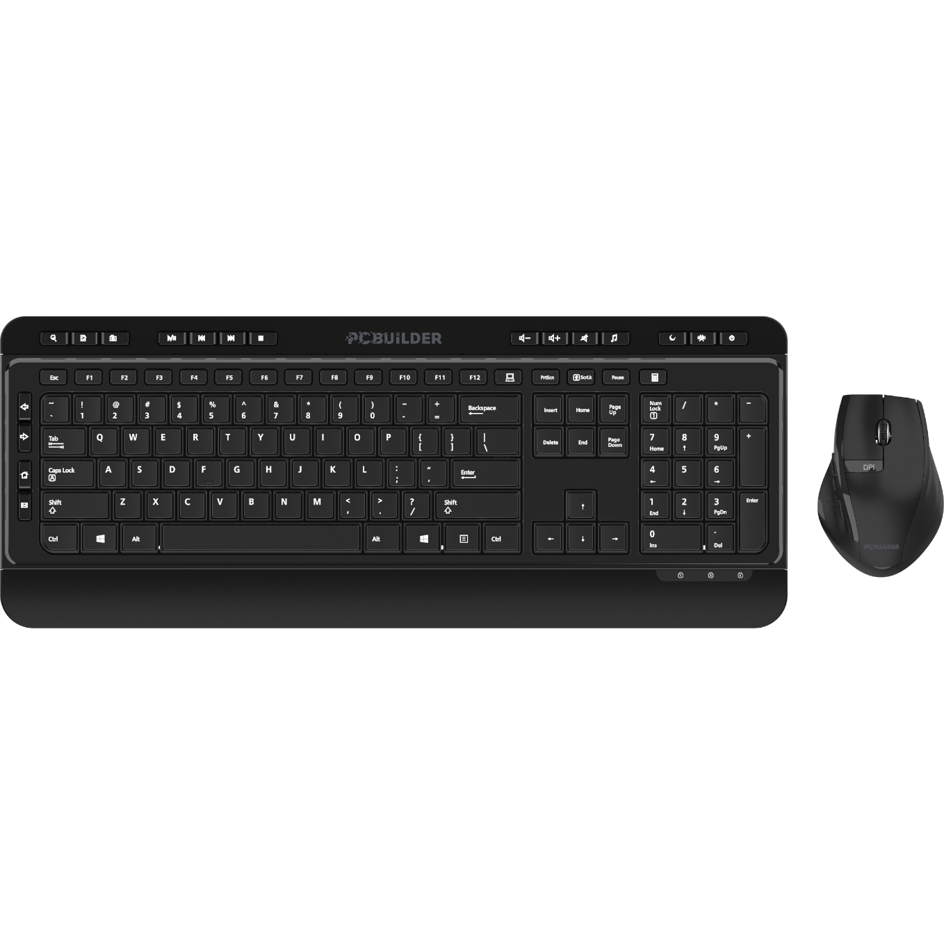PCBuilder ALPHA Silent Wireless Keyboard and Mouse Combo (PCB-KBC-ALPHA-US) – product image