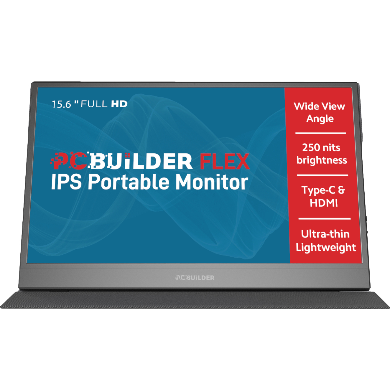 PCBuilder FLEX 15.6" Full HD IPS Portable Monitor (PCB-PM15-FHD) – product image