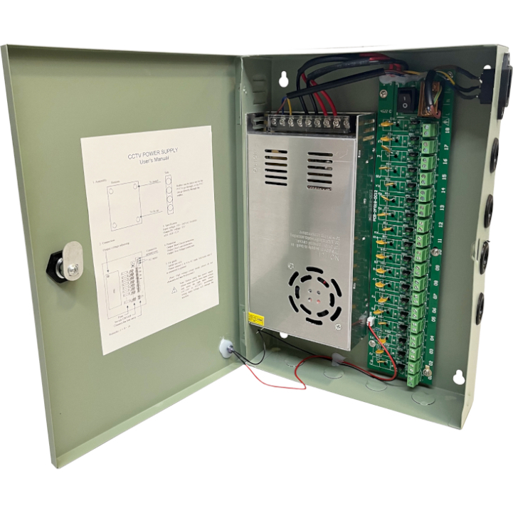 PD Power 18CH PSU 12V 25A PTC (PCS-300-18M) – product image