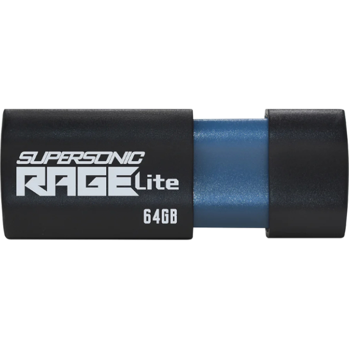 Patriot Rage Lite 64GB USB3.2 Flash Drive - Black (PEF64GRLB32U) – product image