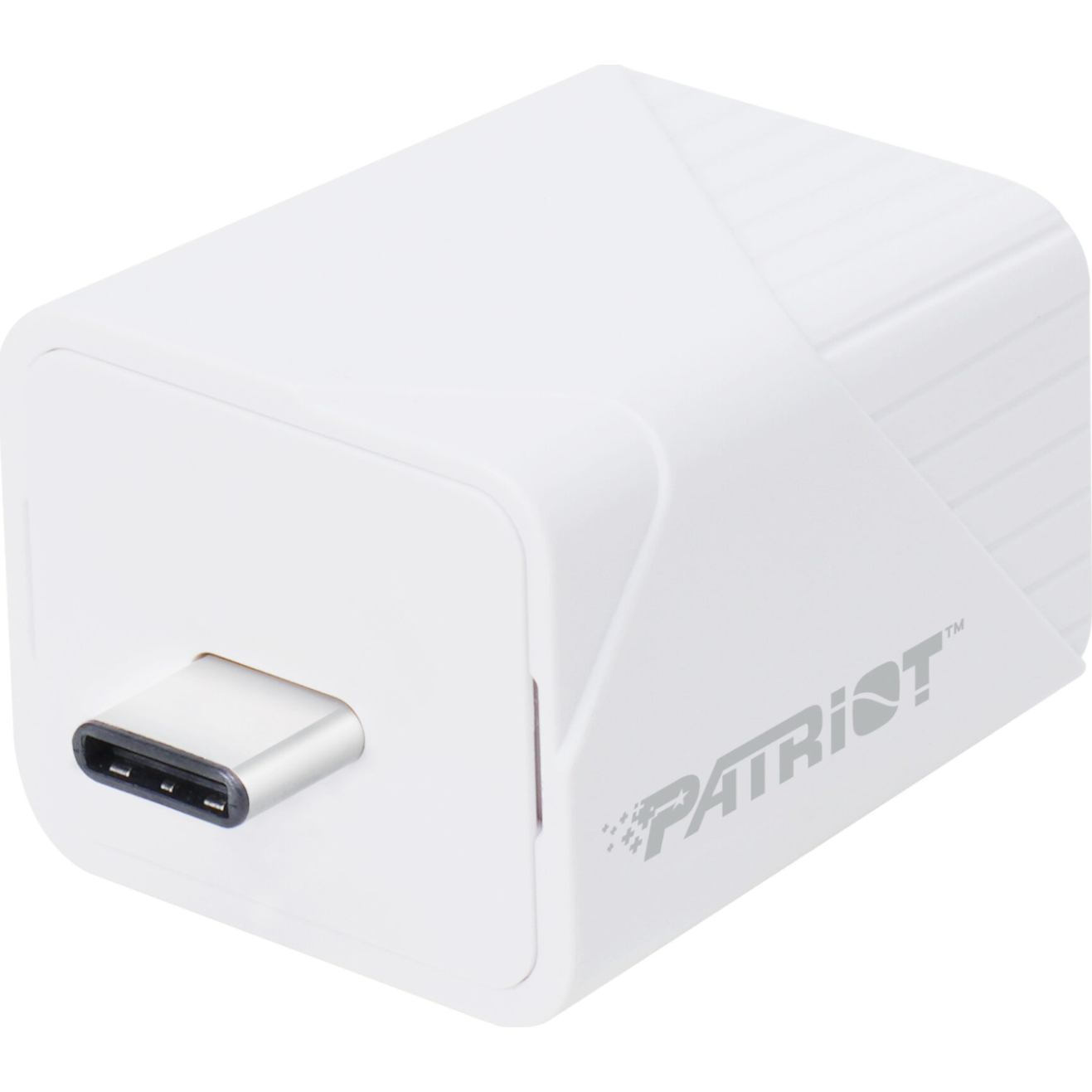 Patriot iLuxe Cube 128GB Type-C Smart Backup Solution - White (PI128GCUW30C) – product image