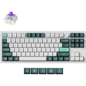 Keychron Q3 HE QMK 80% Wireless Custom Mechanical Keyboard (Nebula Switch) - Shell White (Q3H-P1) – product image