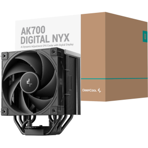 DeepCool AK700 DIGITAL NYX 120mm Air Cooler - Black (R-AK700-BKNNMN-GJD-1) – product image