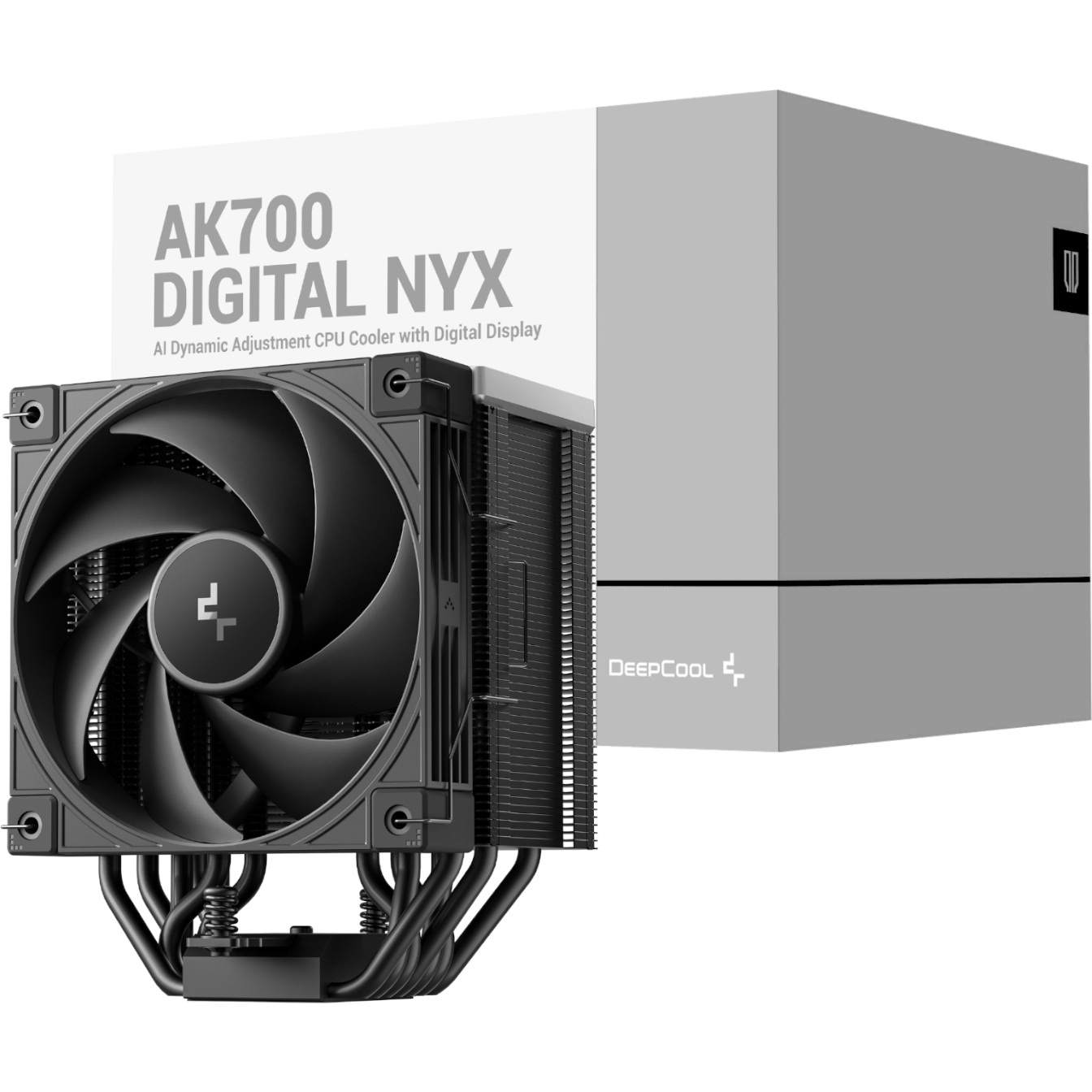 DeepCool AK700 DIGITAL NYX 120mm Air Cooler - Black (R-AK700-BKNNMN-GJD-1) – product image