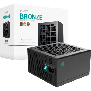 DeepCool PF650-X 650W 80 PLUS Bronze Non-Modular Power Supply (R-PF650X-HD0B-JGEU) – product image