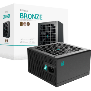 DeepCool PF750-X 750W 80 PLUS Bronze Non-Modular Power Supply (R-PF750X-HD0B-JGEU) – product image