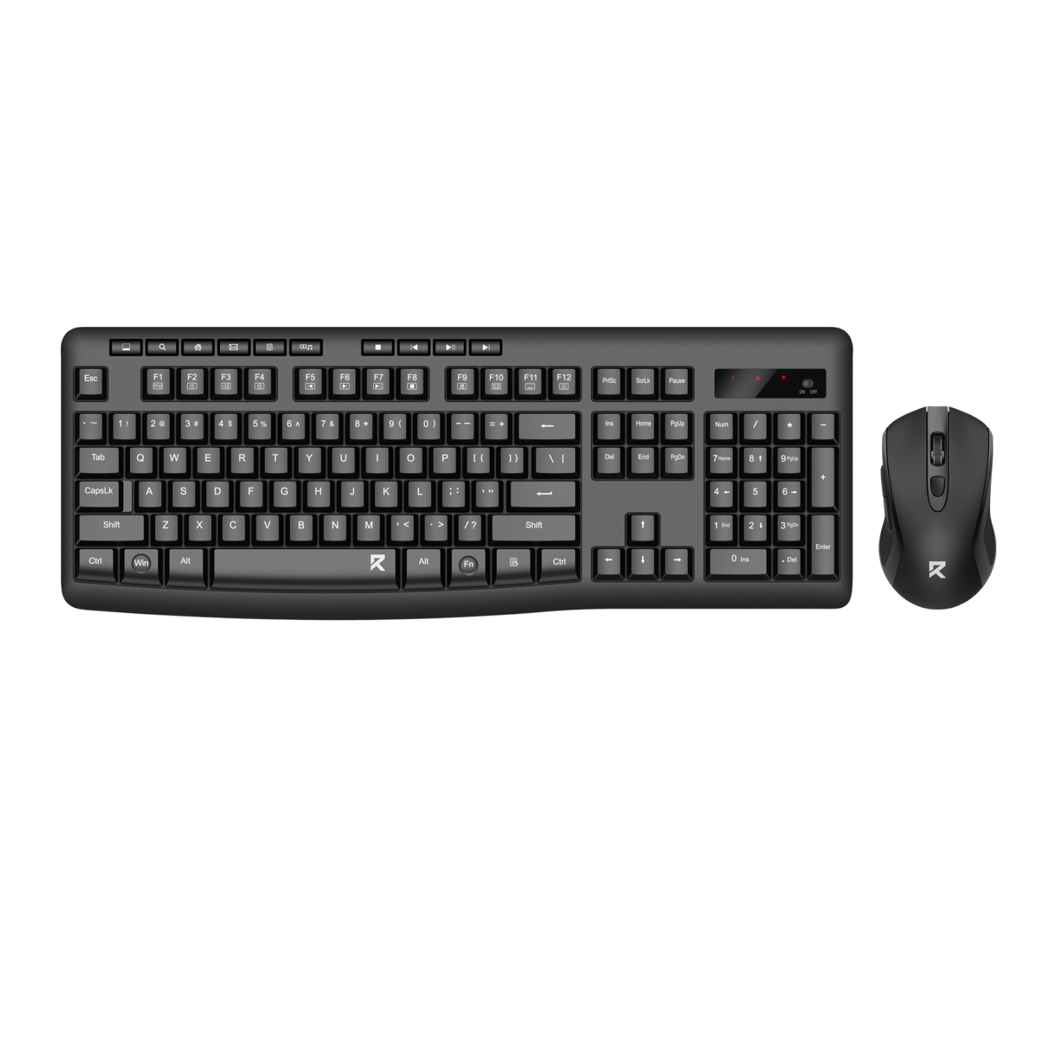 Redragon BS-7367-A Wireless Keyboard and Mouse Combo - Black (RD-BS-7367-A) – product image