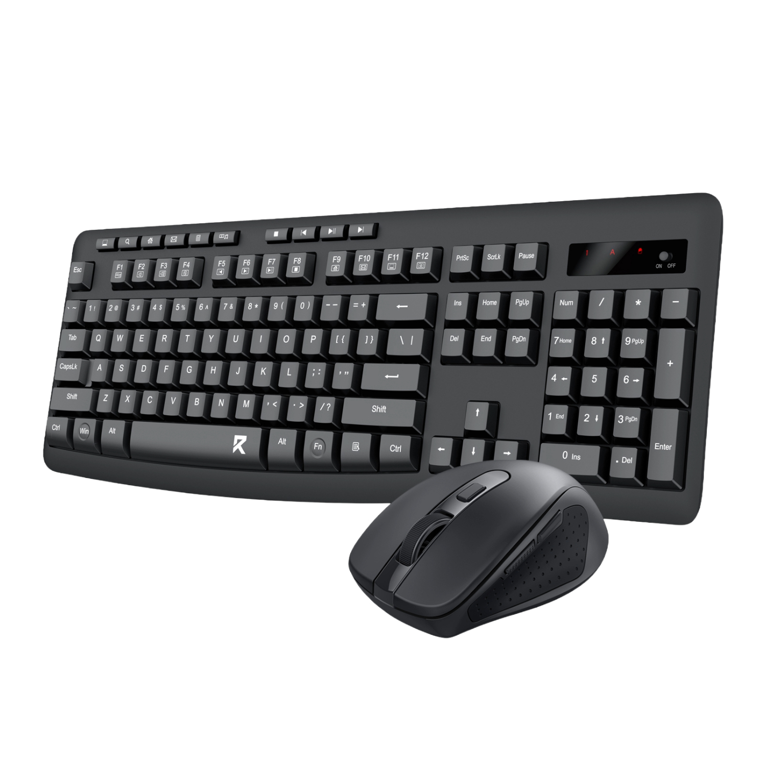 Redragon BS-7367-B Wireless Office Keyboard and Mouse Combo - Black (RD-BS-7367-B) – product image