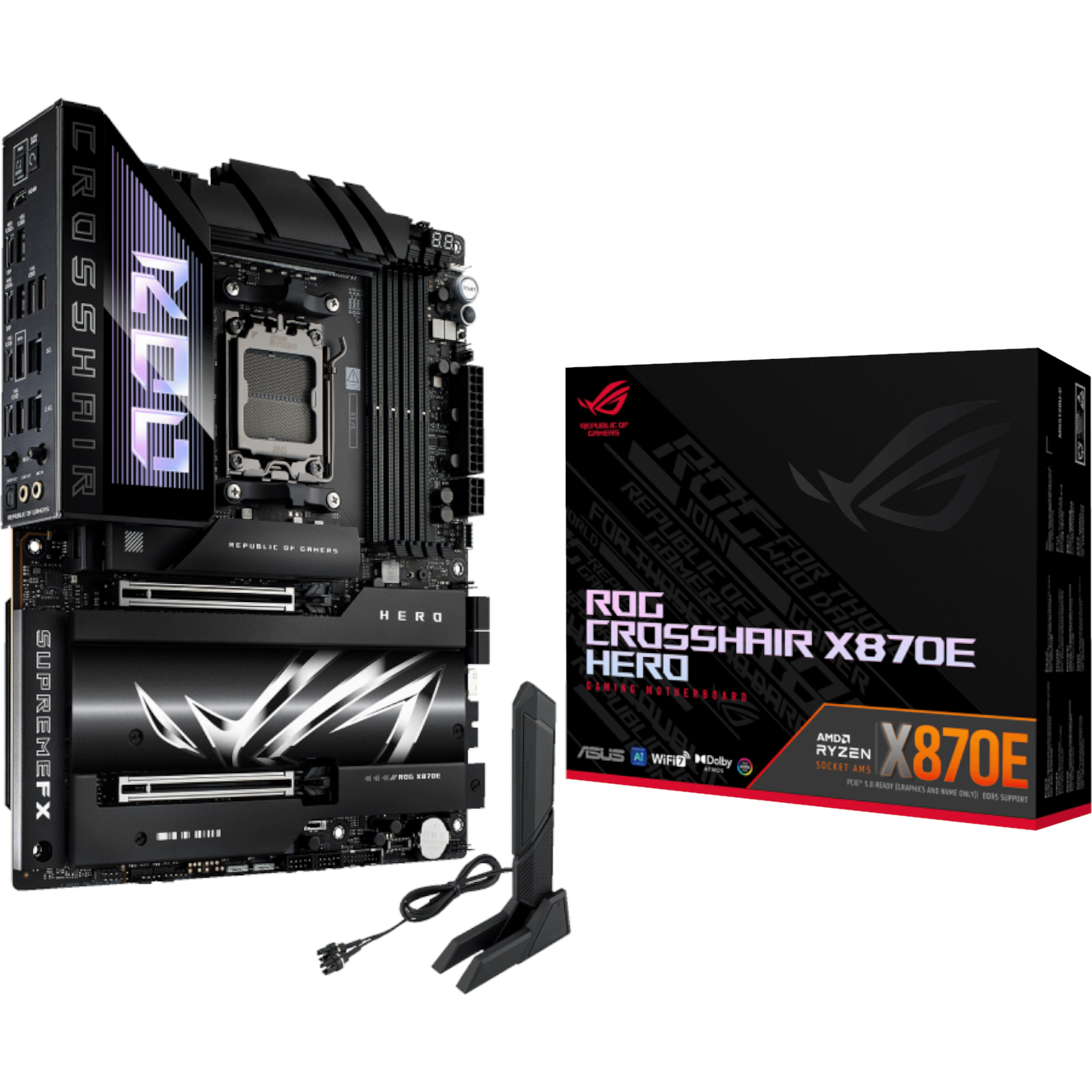 Asus ROG Crosshair X870E HERO ATX Gaming Motherboard (ROGCROSSHAIRX870EHERO) – product image