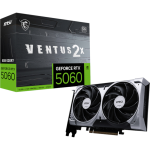 MSI GeForce RTX 5060 VENTUS 2X OC 8GB GDDR7 Graphics Card (RTX5060VENTUS2XOC8G) – product image