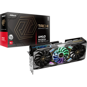 ASRock Radeon RX9070 XT Taichi 16G OC Graphics Card (RX9070XTTAICHI16GOC) – product image