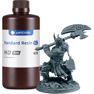 Anycubic Standard Resin V2 1kg - HD Grey (SBZ2HG-10) – product image