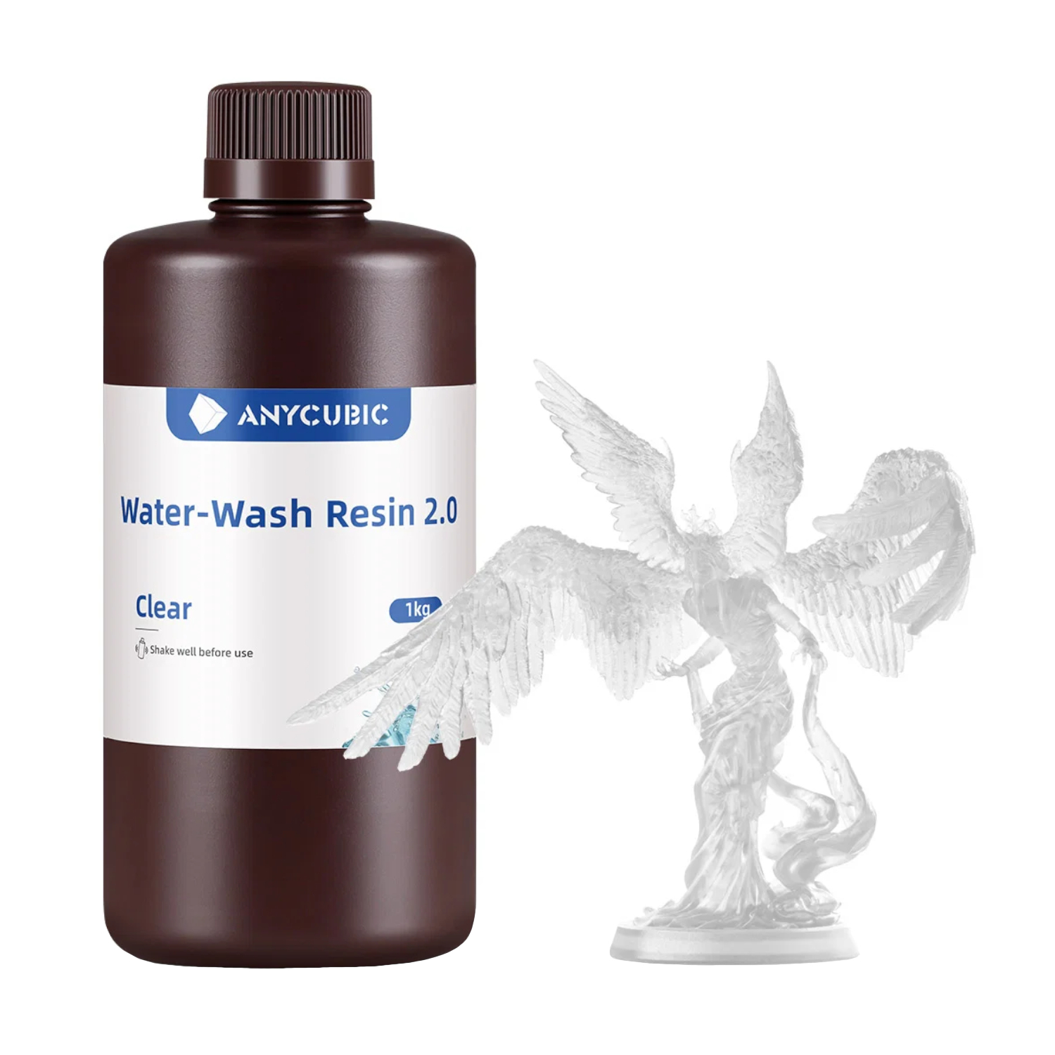 Anycubic Water Wash Resin 2.0 - Clear (SSX2CL-10) – product image