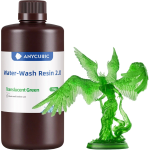 Anycubic Water Wash Resin 2.0 – Translucent Green (SSX2TG-10) – product image