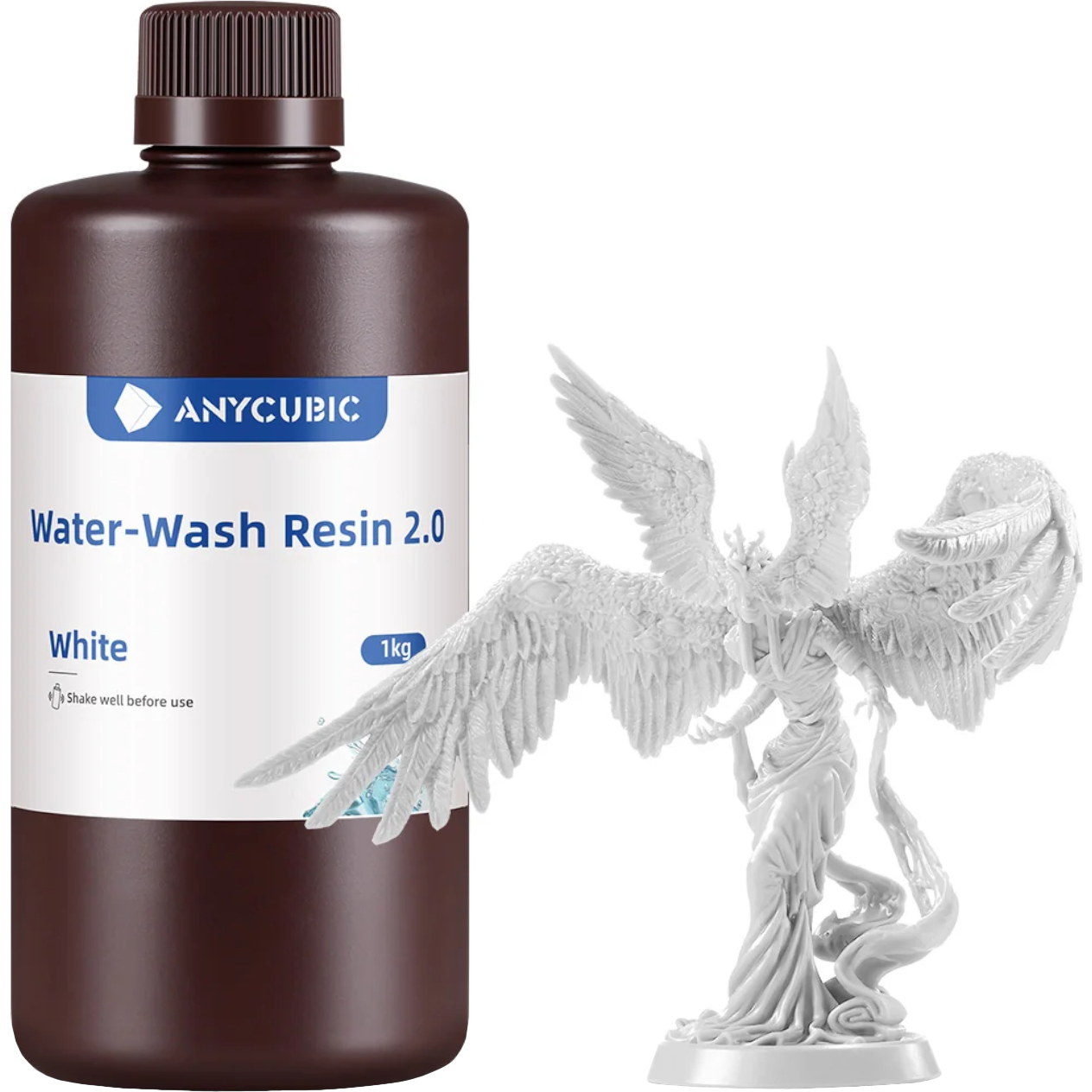 Anycubic Water Wash Resin 2.0 – White (SSX2WH-10) – product image