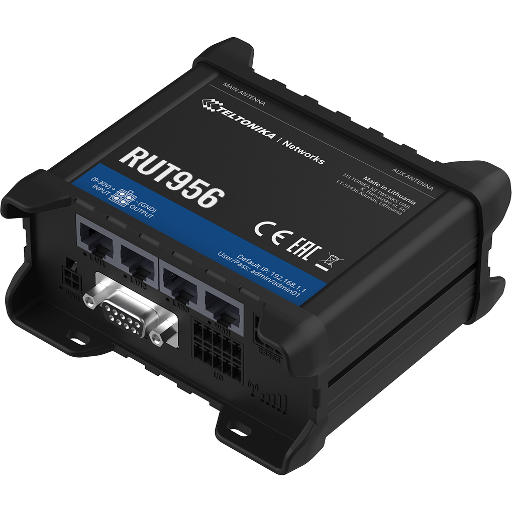 TELTONIKA INDUSTRIAL RS232 / RS485 4G DUAL SIM ROUTER | RUT956 - Image 2