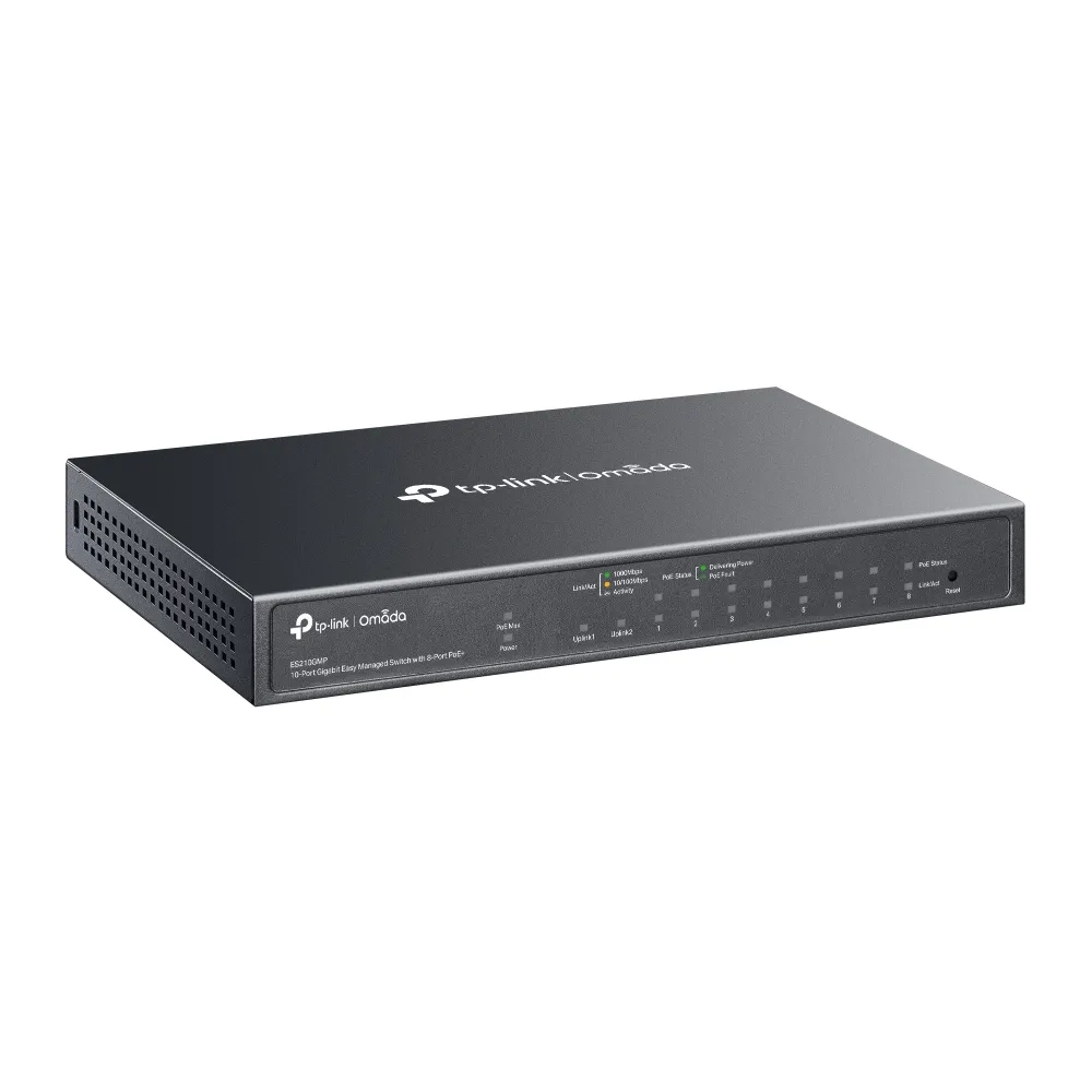 TP-LINK OMADA 10-PORT GIGABIT EASY MANAGED SWITCH WITH 8-PORT POE+ - Image 4