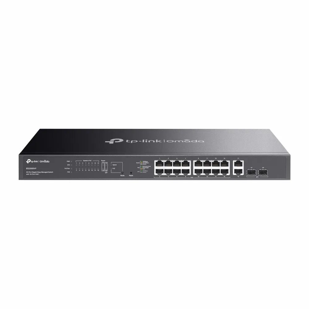 TP-LINK OMADA 20-PORT GIGABIT EASY MANAGED SWITCH WITH 16-PORT POE+ - Image 4