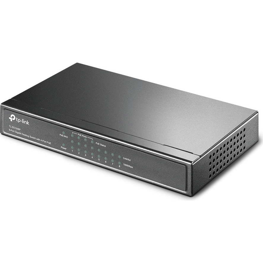 TP-LINK 8-PORT GIGABIT 4 POE+ DESKTOP SWITCH | TL-SG1008P - Image 3