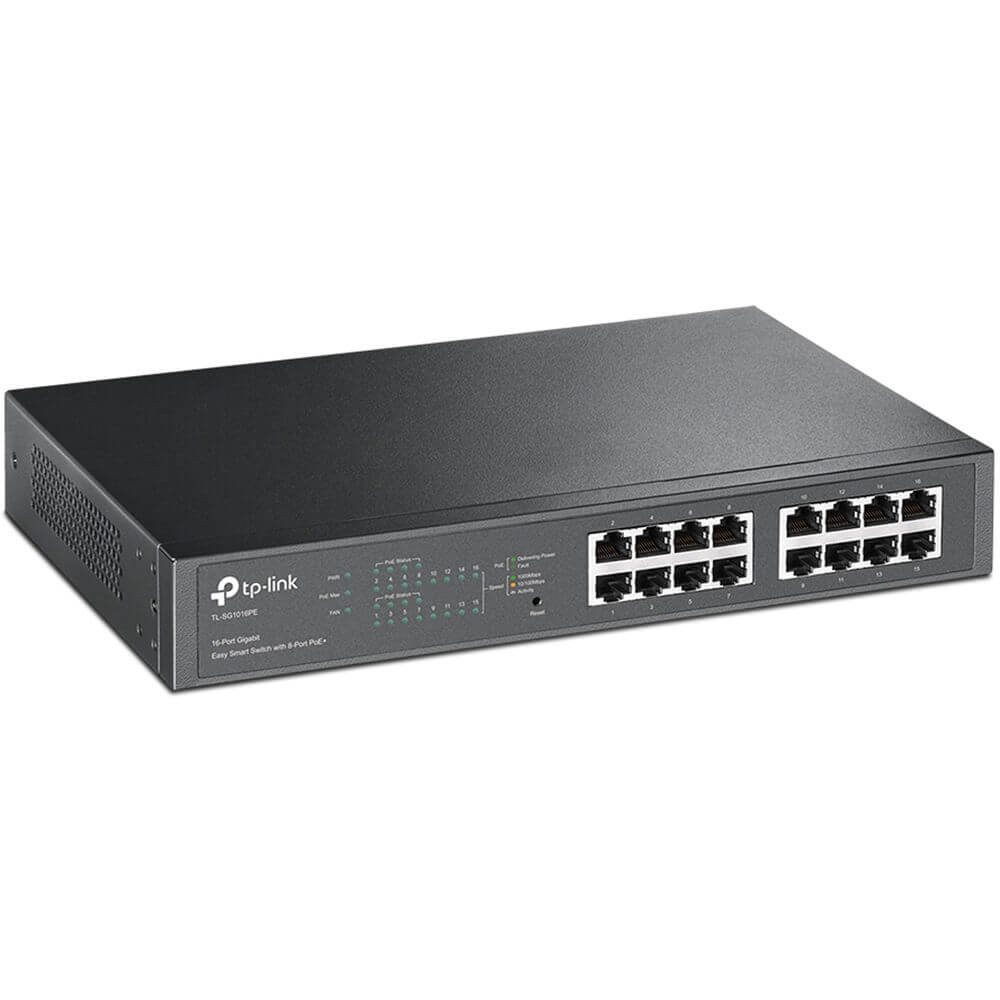 TP-LINK 16-PORT 8-PORT POE+ GIGABIT EASY SMART SWITCH | TL-SG1016PE - Image 2