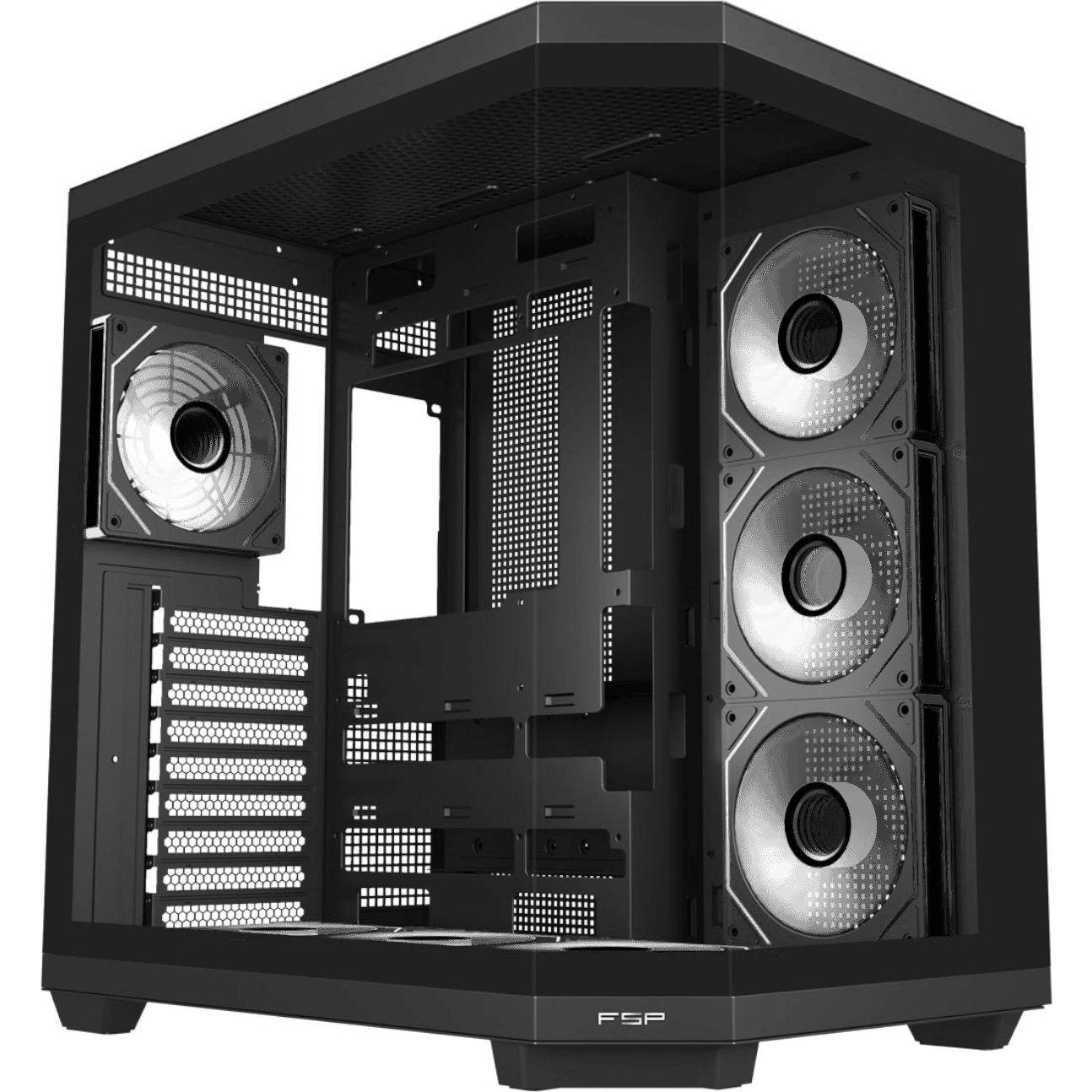 FSP U580 ATX Ultra Tower Gaming Chassis - White (U580-WA) – product image