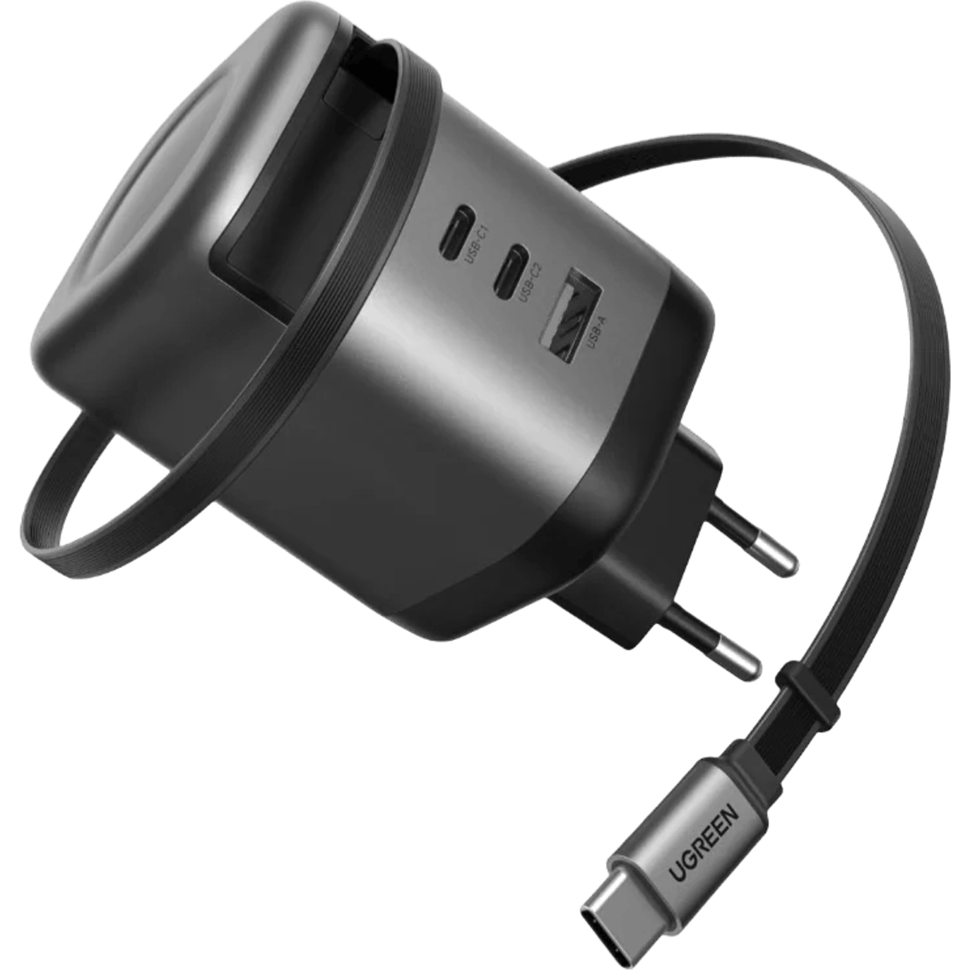 UGREEN Nexode 100W Charger with Retractable USB Type-C Cable (X616-65828) – product image